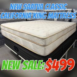 NEW SAATVA CLASSIC CALIFORNIA KING MATTRESS