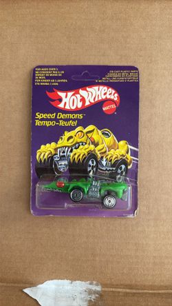 1985 Hot Wheels Speed Demons Fangster Mint On European Card