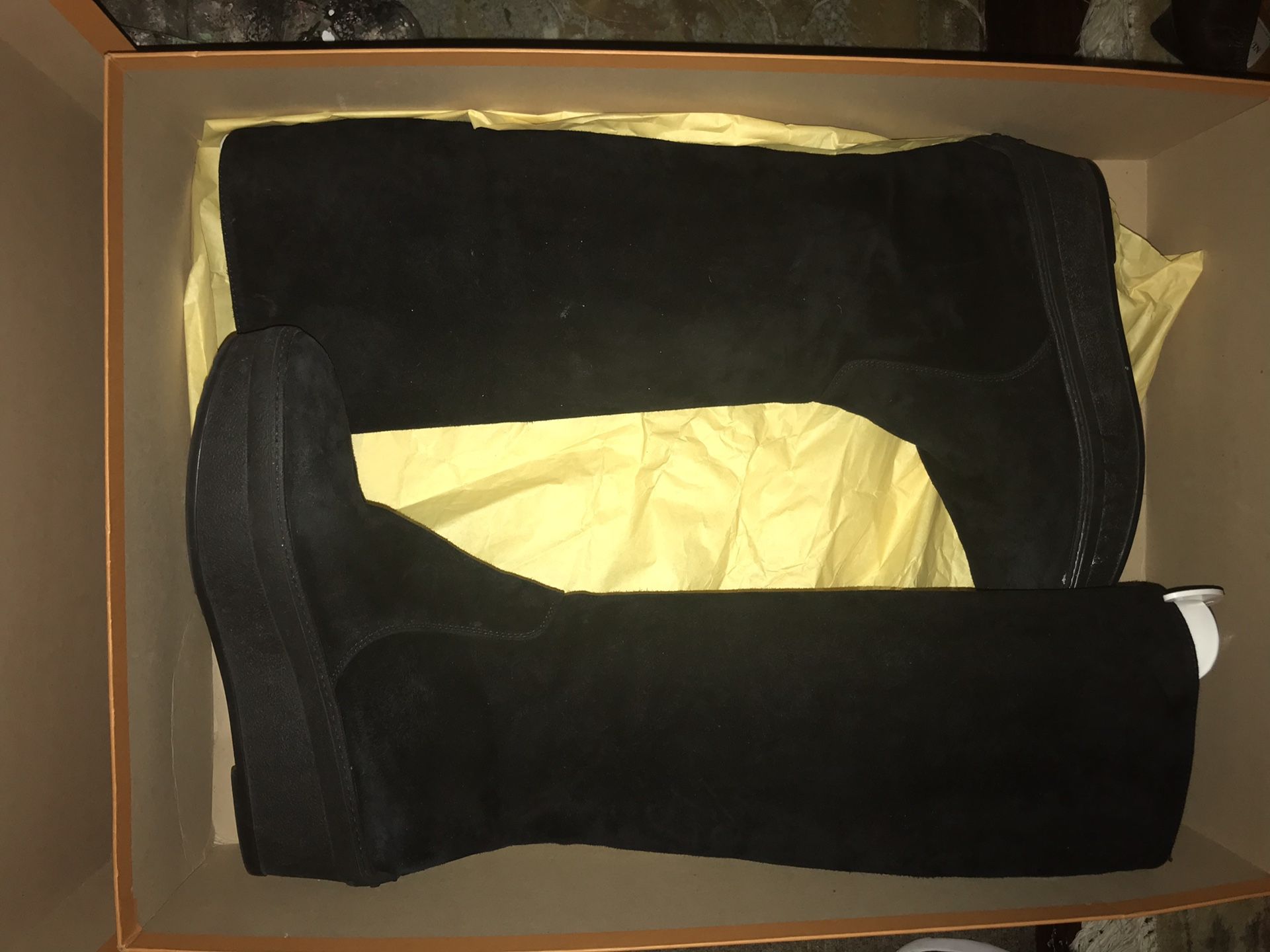 Tods Suede wedge heal boots