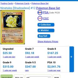 Black Flame Ninetails #12 Pokémon BASE SET