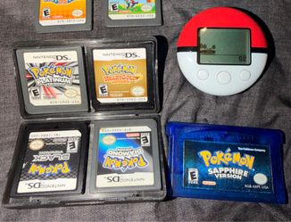5 Authentic Pokemon Games + Pokewalker