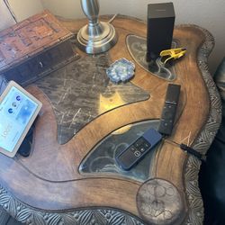 Michael Amini Coffee Table And Two End Tables 