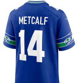 DK Metcalf Seattle Seahawks Nike Throwback Player Game Jersey - Royal