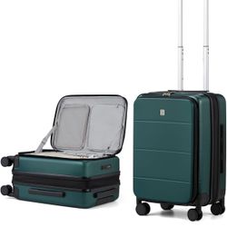 Open Box MILADA Expandable Carry On Luggage 22x14x9 Airline Approved Top Opening Hard Shell Suitcases TSA Carry On Luggage With Wheels 20 inch