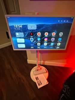 ApoloSign StandMe 32-Inch Portable Smart Screen 1080p Rotatable Monitor with Inc