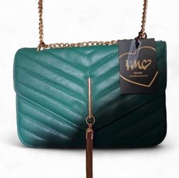 IMoshion Vegan Leather Quilted Crossbody Bag