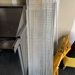 All Kinds Of  White Wire Shelving With Brackets 