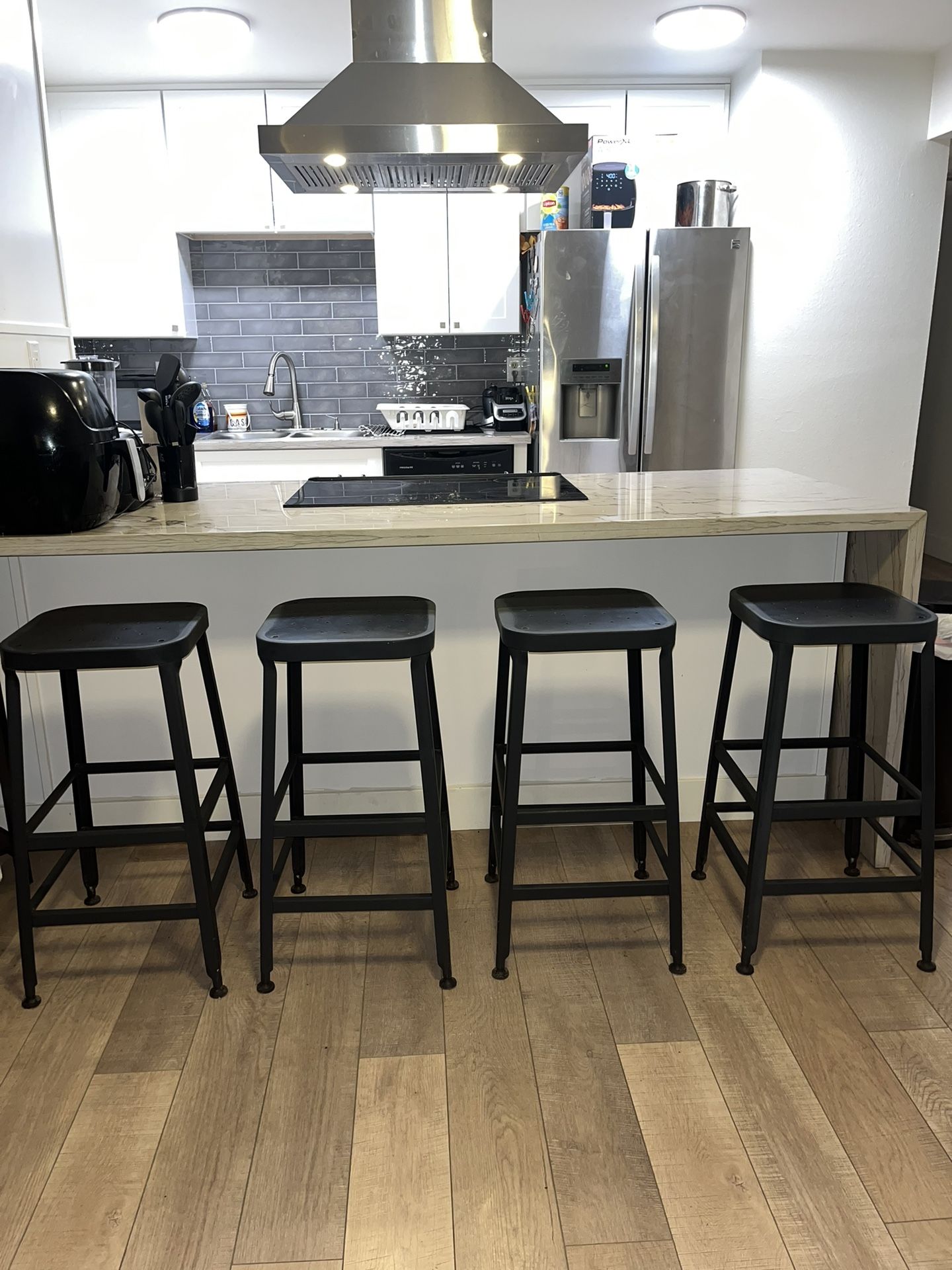 Metal Barstools Set of 4