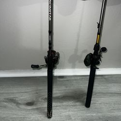 2 Fishing combos Shimano and KastKing