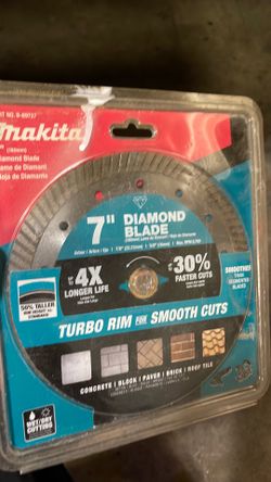 Makita 7” diamond blade