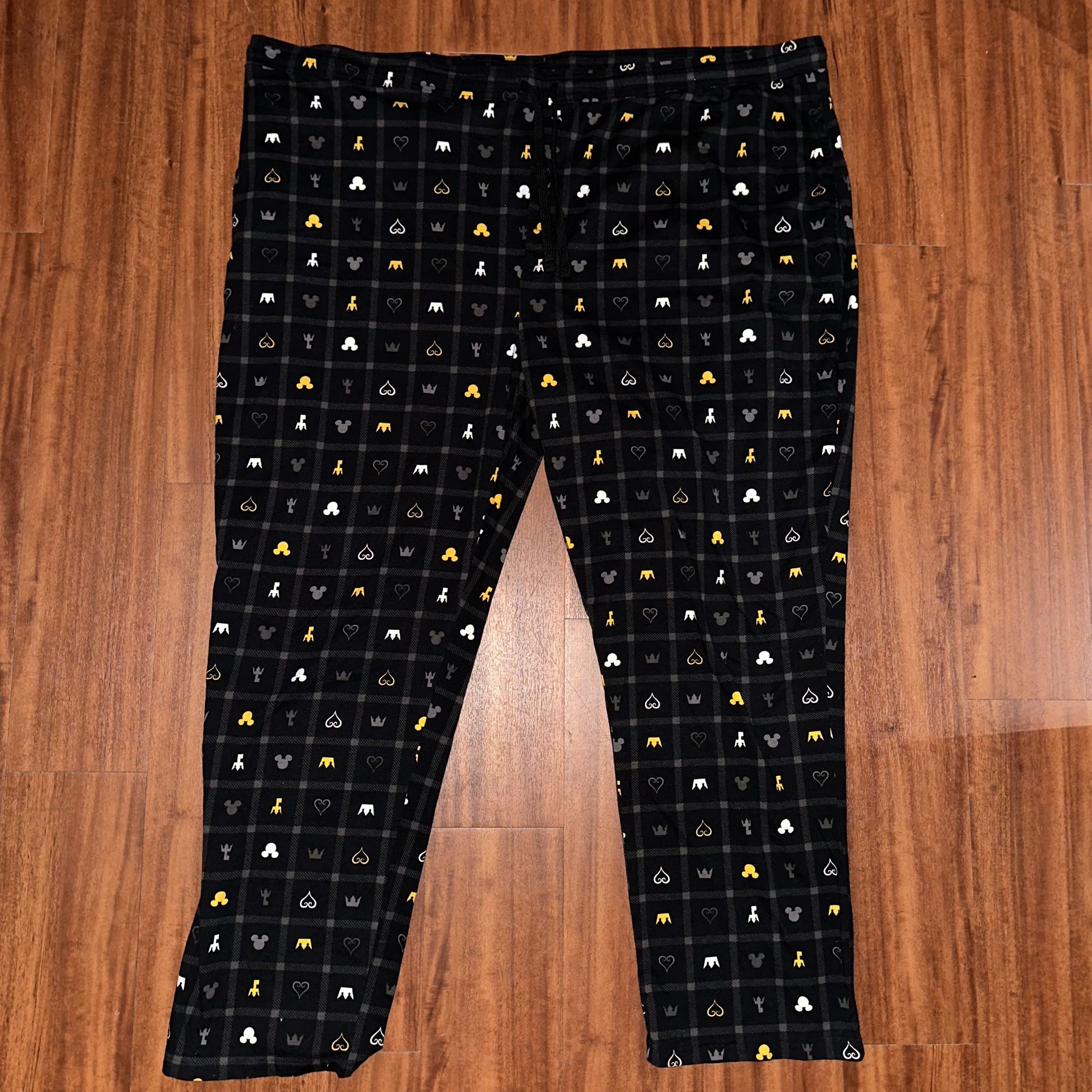 Kingdom Hearts Pajama Pants XL/XXL – 29” Waist, 46” Length – Disney Square Enix