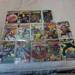 14 Spiderman Comic Books = All 14 For A Hundred Dollars Or 10 Dollars For Each Comic Book.