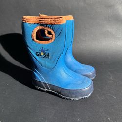 Glosh By Bogs Rain Boots Unisex  Pull On Rubber Toddler Size 9