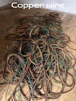 Used copper wire (leftover from old well)