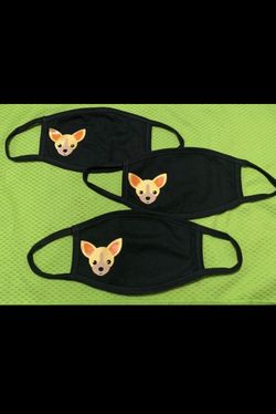 Cute puppy black mask 3 for $8