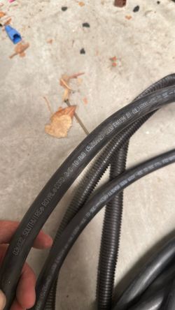 Coiled Black Electrical Cable