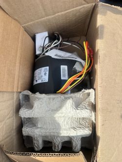 A/C fan motor with run cap