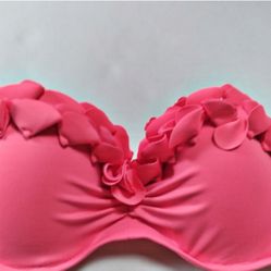 Victoria's Secret Coral Strapless Bikini Top 