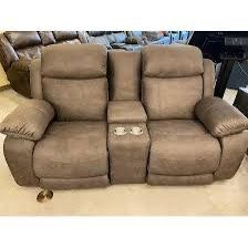 Moving Sale  !  Power Recliner Loveseat With Console  And Sofa 