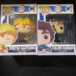 Demon Slayer Funko Pops - Zenitsu And Tanjiro