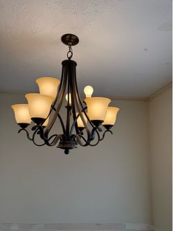 Chandelier oil rubbed