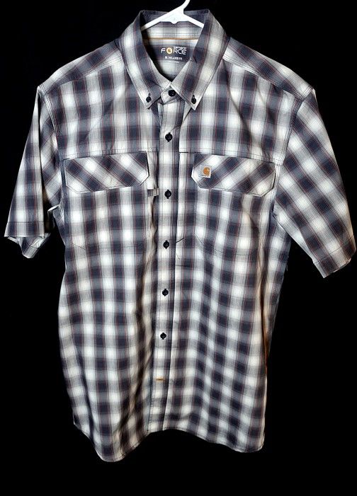 Carhartt Plaid Short Sleeve size M