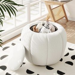 All amazing Storage Ottoman, Beige 