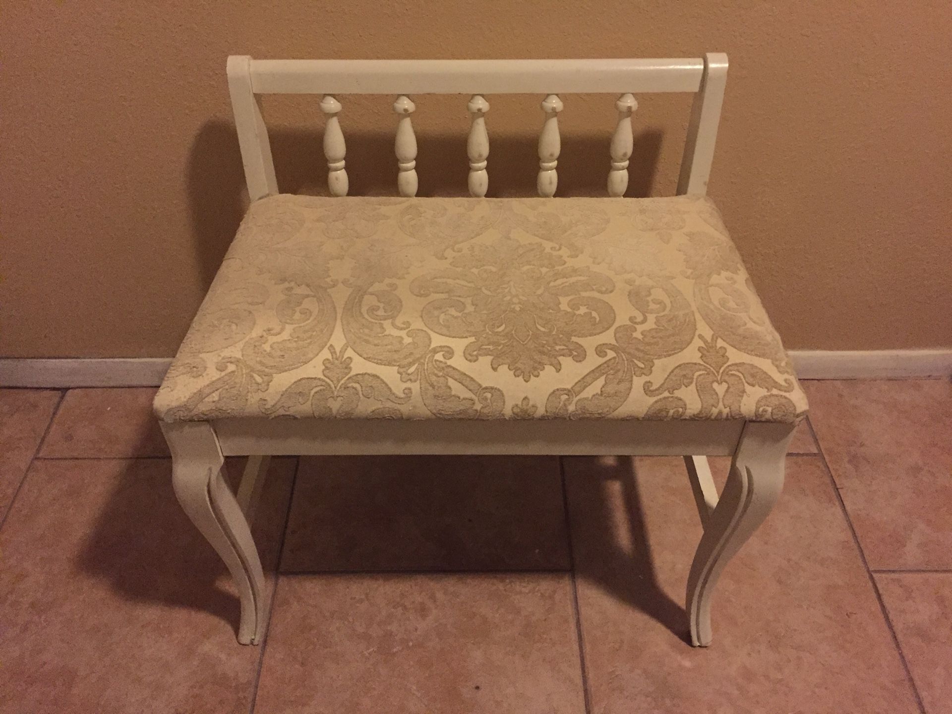 Vintage vanity stool