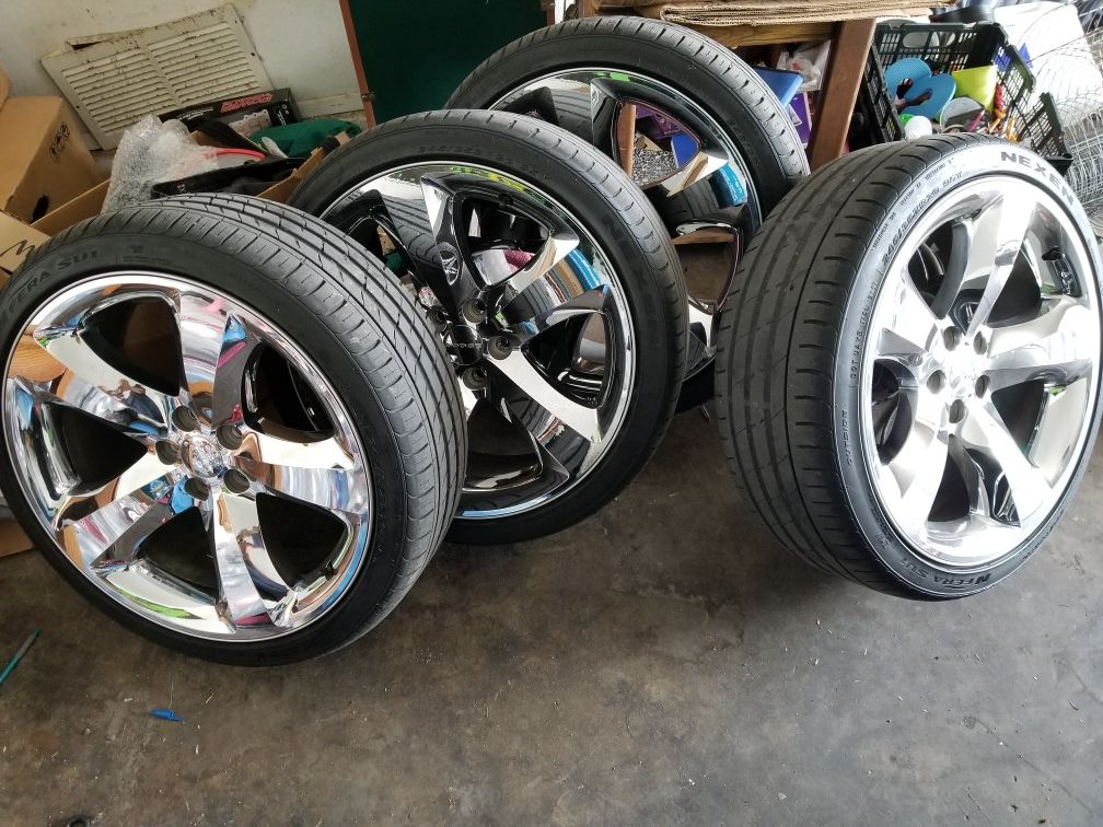 20" wheels and nexen tire set