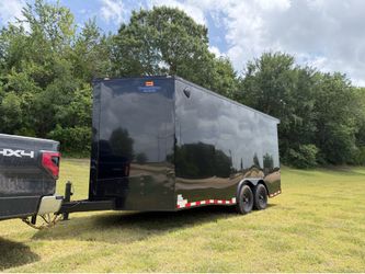 New 2026 8.5’x16’ enclosed car hauler box trailer tandem axle