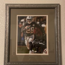 Josh Jacobs Authentic Signed Auto Frame 