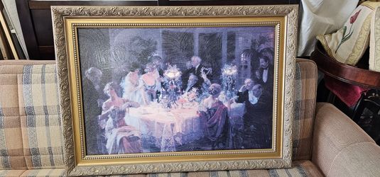 Night Enchantment Old Antique Picture 