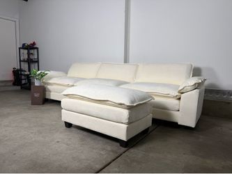 Beautiful modular sectional couch with ottoman