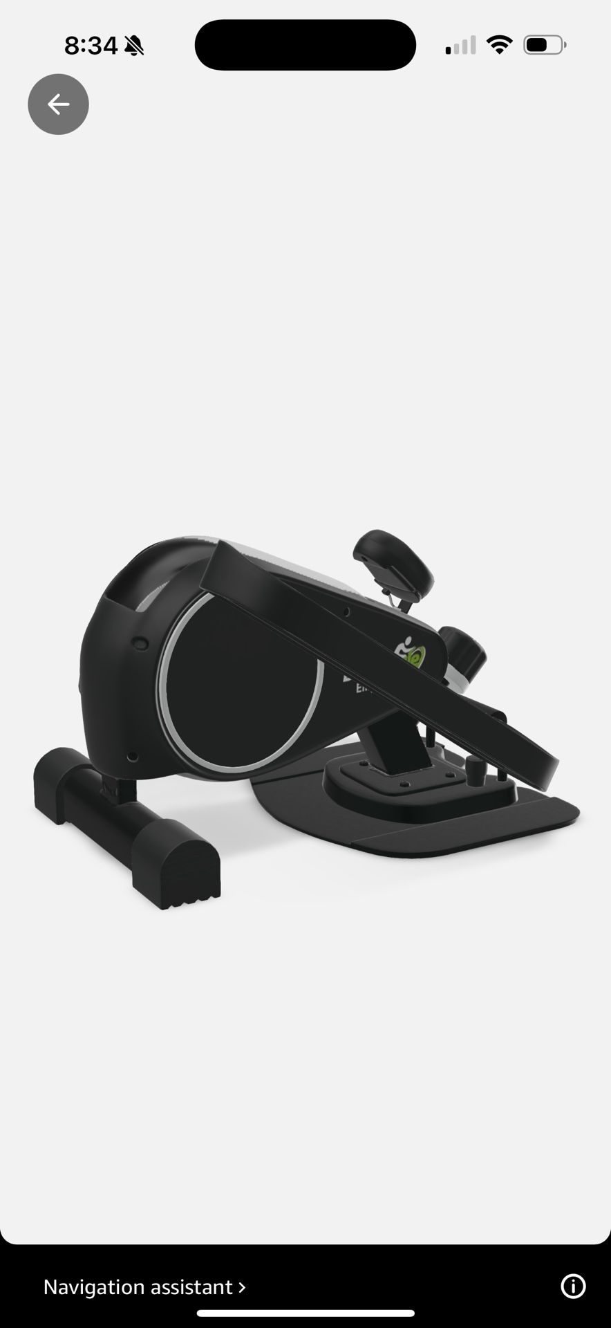 Ellipse Leg Exerciser  Under Desk Elliptical Machine and Foot Pedal Exerciser 