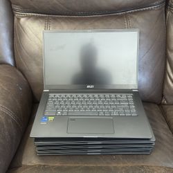 Lot Of 5 MSI Prestige Gaming Laptops i7 12Th Gen 16GB RAM , No HD Nvidia Card RTX 3050TI 