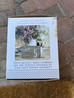 Wooden Decorative Table Numbers 