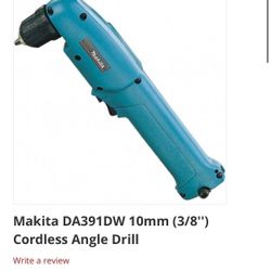 Makita da391dw 10 Mm Cordless Angle Drill 