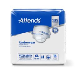 Attends Adult Underwear XL 14 count