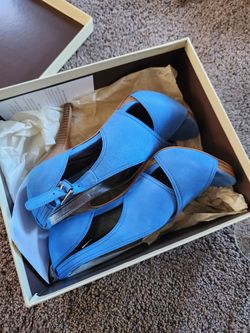 Authentic Women's Suede Heels Size 8