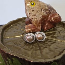 Genuine Freshwater Cultured Pearl Earrings 