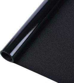 Blackout Window Film Room Darkening Light Blocking 35.4" x 157.4", Removable Static Cling without Glue, Tint & Privacy Film for Window Inside, Day & N