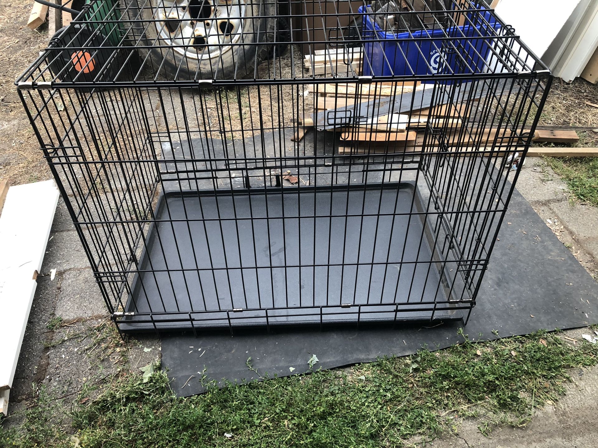 2 door animal cage
