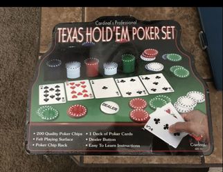 Texas holdem poker set new unopened