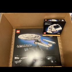 NIB SEALED LEGO USS ENTERPRISE SET #10356 AND GWP SHUTTLE POD SET #40768