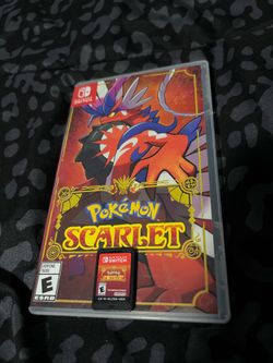 Nintendo switch video game Pokemon Scarlet $30 firm
