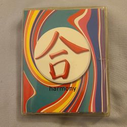 New. Blank Cards That Say "Harmony."