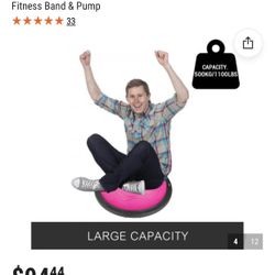Yoga Half Balance Ball Anti-slid Surface 800lbs 23" 
