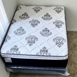 Full Size Mattress 14” Inches Thick Pillow Top. New From Factory. Available All Size. Same Day Delivery