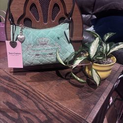 Juicy Couture "Juicy Tale" Shoulder Bag in a retro green .