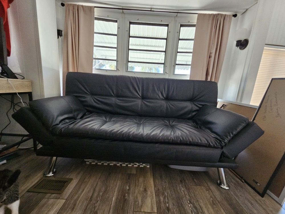 Black futon